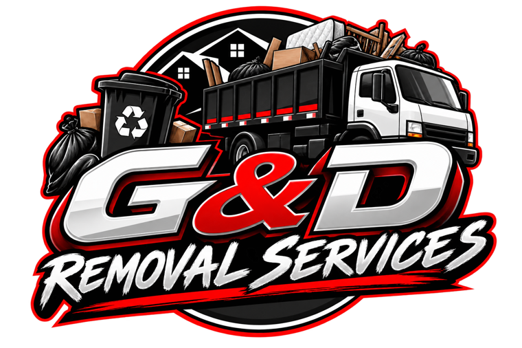 G&D Removal Services — junk removal and hauling truck logo